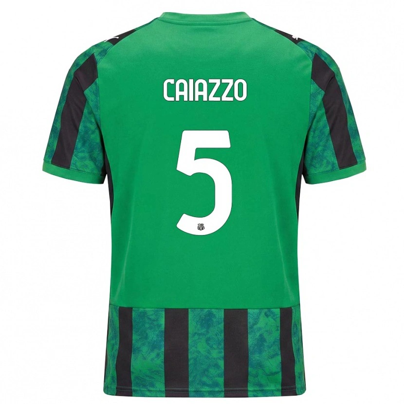 Danxen Criança Camisola Sara Caiazzo #5 Verde Preto Branco Principal 2026/27 Camisa