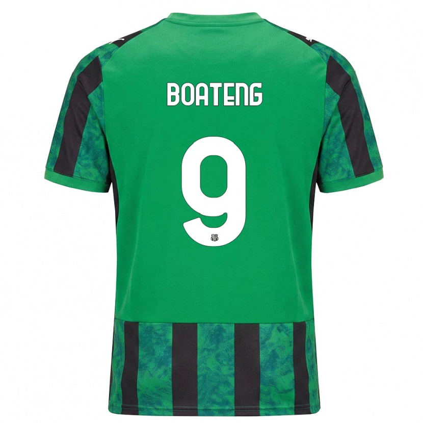 Danxen Criança Camisola Owen Boateng #9 Verde Preto Branco Principal 2026/27 Camisa