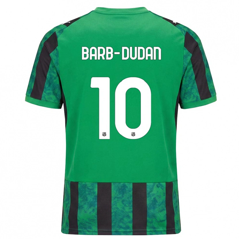 Danxen Criança Camisola Marco Barb-Dudan #10 Verde Preto Branco Principal 2026/27 Camisa