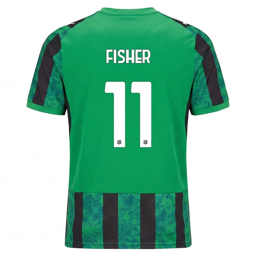 Danxen Criança Camisola Samantha Tru Fisher Conde #11 Verde Preto Branco Principal 2026/27 Camisa