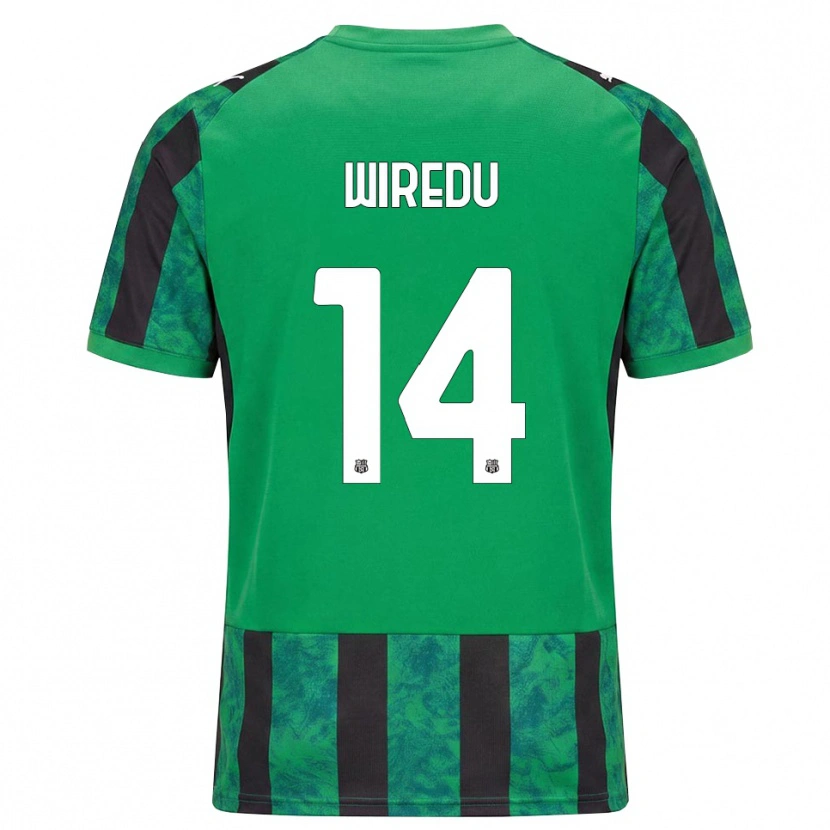 Danxen Criança Camisola Francis Wiredu #14 Verde Preto Branco Principal 2026/27 Camisa