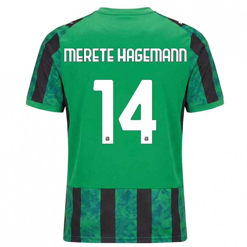 Danxen Criança Camisola Maja Merete Hagemann #14 Verde Preto Branco Principal 2026/27 Camisa