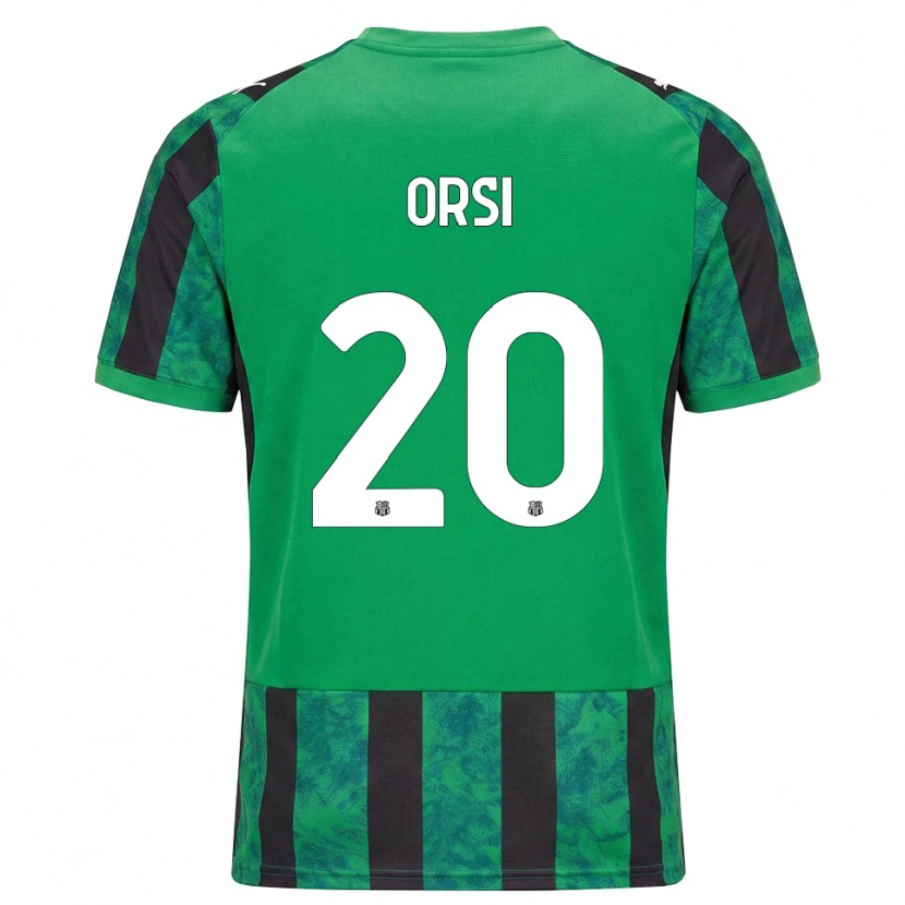 Danxen Criança Camisola Benedetta Orsi #20 Verde Preto Branco Principal 2026/27 Camisa