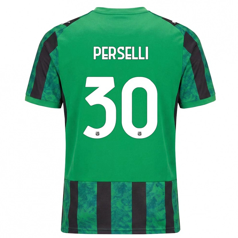 Danxen Criança Camisola Manuela Perselli #30 Verde Preto Branco Principal 2026/27 Camisa