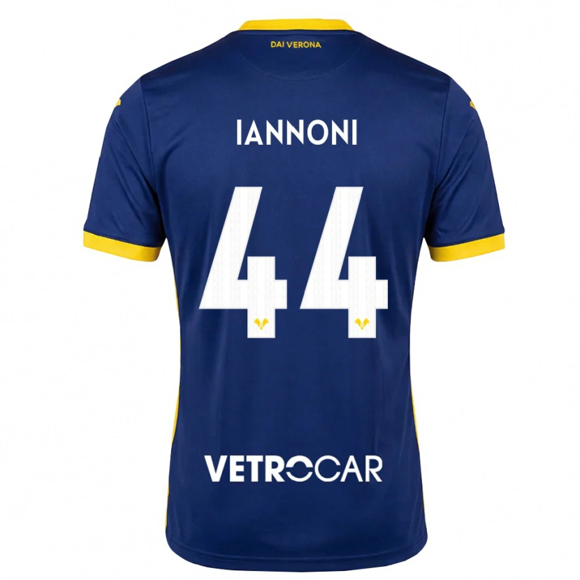 Danxen Criança Camisola Edoardo Iannoni #44 Azul Real Amarelo Branco Principal 2026/27 Camisa