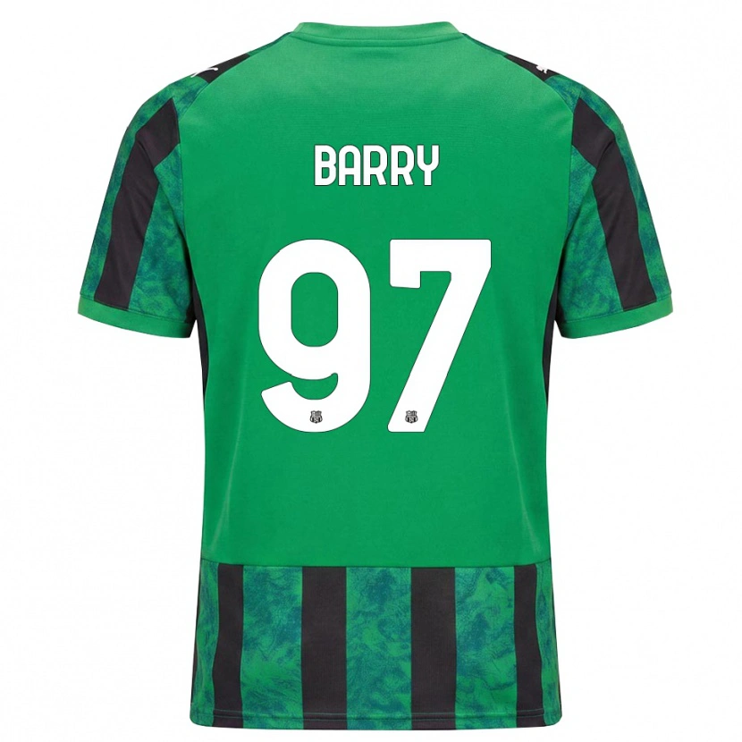 Danxen Criança Camisola Omar Barry #97 Verde Preto Branco Principal 2026/27 Camisa