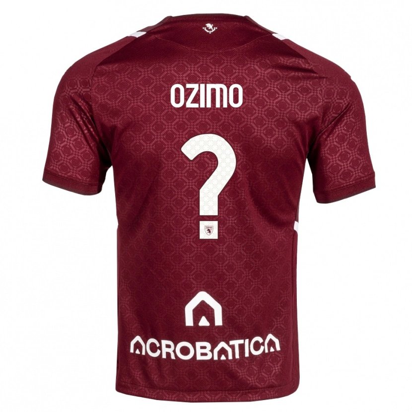Danxen Criança Camisola Arianna Ozimo #0 Bordô Branco Principal 2026/27 Camisa