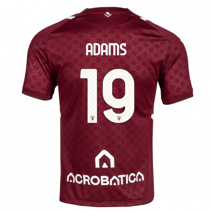 Danxen Criança Camisola Ché Adams #19 Bordô Branco Principal 2026/27 Camisa