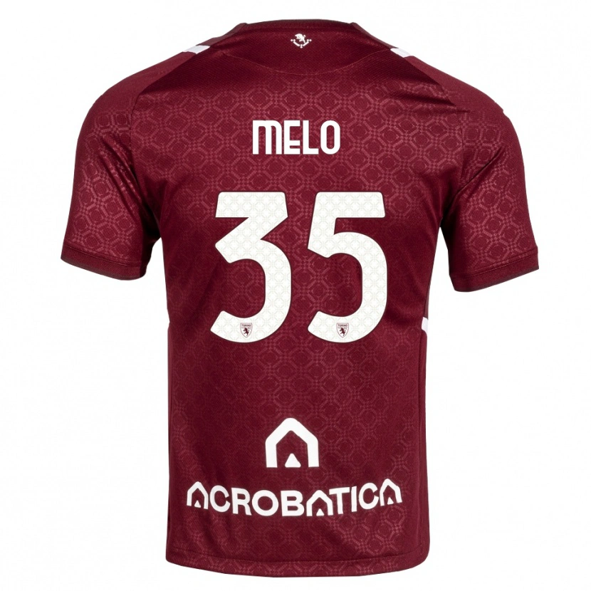 Danxen Criança Camisola Rafael Melo #35 Bordô Branco Principal 2026/27 Camisa