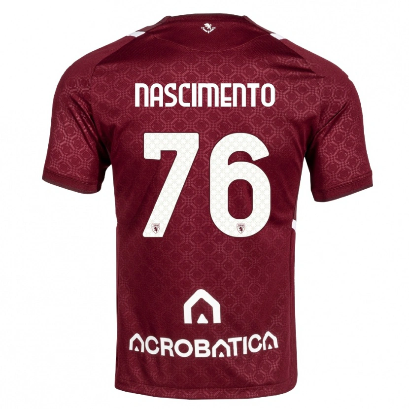 Danxen Criança Camisola Sandro Nascimento #76 Bordô Branco Principal 2026/27 Camisa