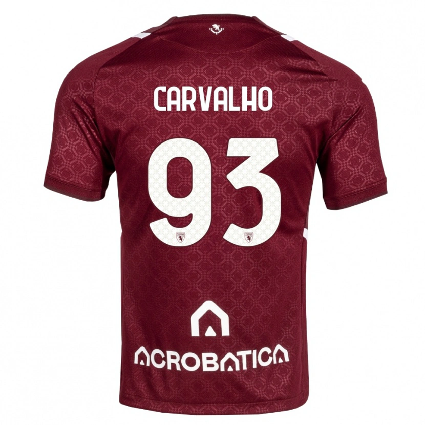 Danxen Criança Camisola Lorenzo Carvalho #93 Bordô Branco Principal 2026/27 Camisa