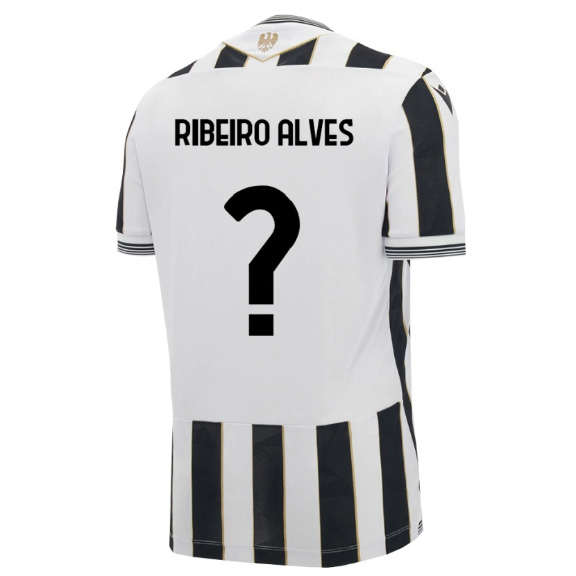 Danxen Criança Camisola Noah Ribeiro Alves #0 Preto Branco Rosa Principal 2026/27 Camisa