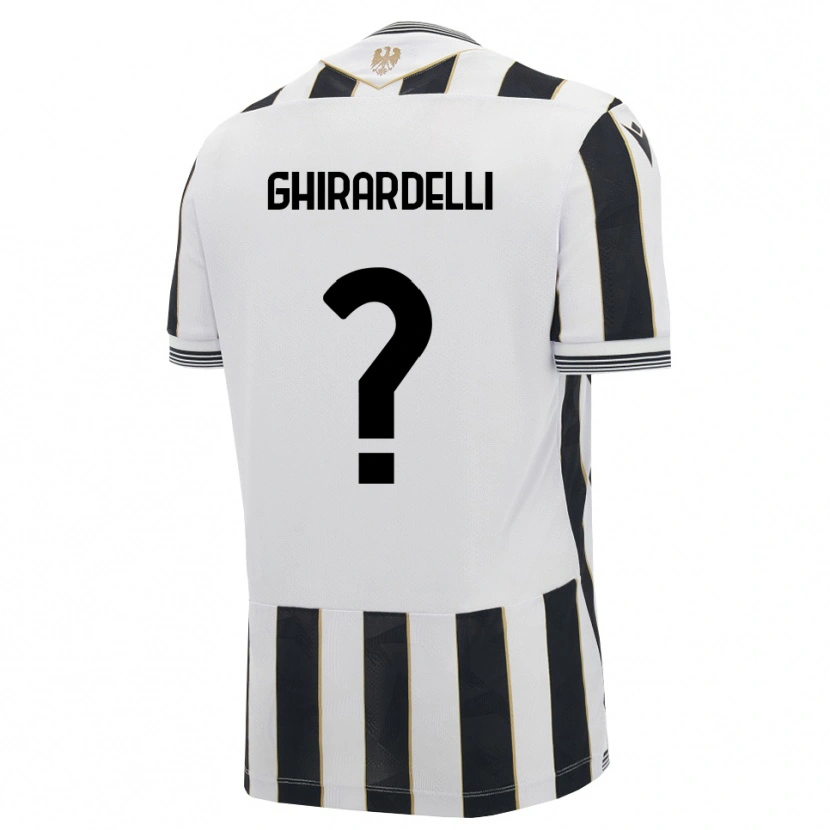 Danxen Criança Camisola Davide Ghirardelli #0 Preto Branco Rosa Principal 2026/27 Camisa