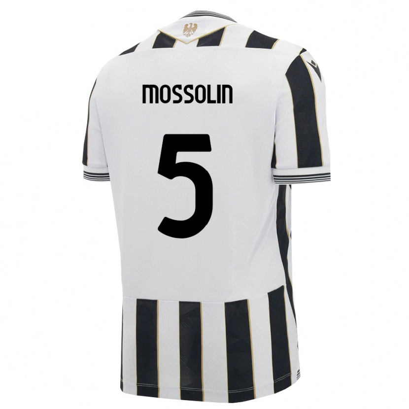 Danxen Criança Camisola Lorenzo Mossolin #5 Preto Branco Rosa Principal 2026/27 Camisa