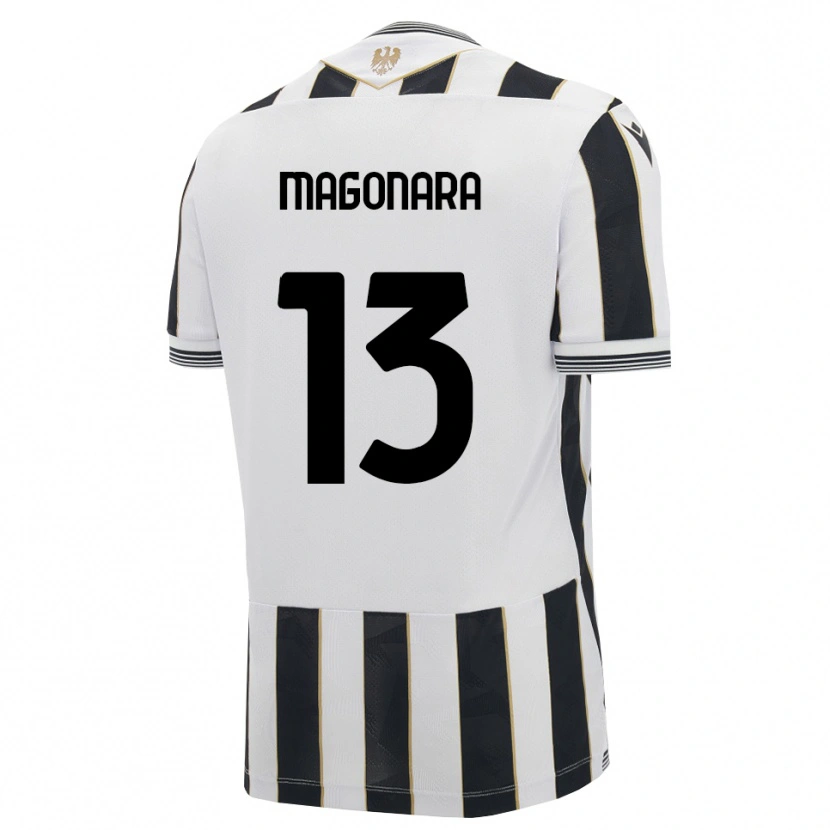 Danxen Criança Camisola Matteo Magonara #13 Preto Branco Rosa Principal 2026/27 Camisa