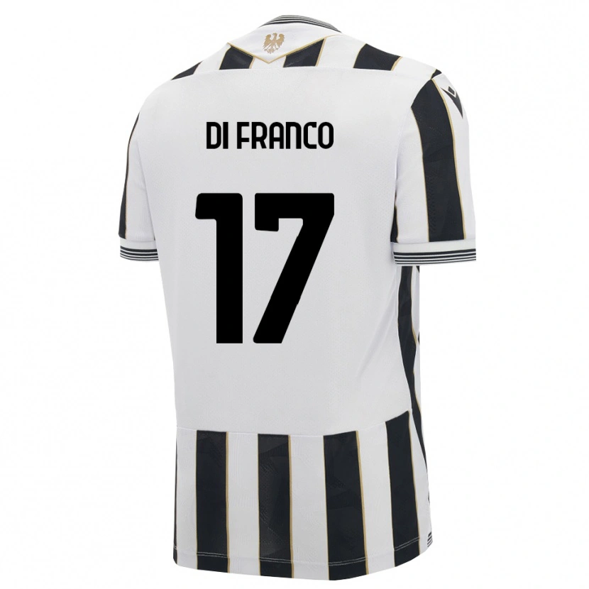 Danxen Criança Camisola Giovanni Di Franco #17 Preto Branco Rosa Principal 2026/27 Camisa