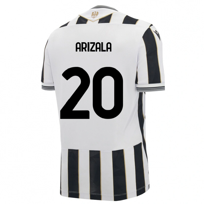 Danxen Criança Camisola Juan Arizala #20 Preto Branco Rosa Principal 2026/27 Camisa
