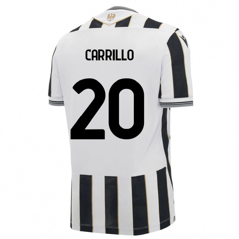 Danxen Criança Camisola Pietro Carrillo #20 Preto Branco Rosa Principal 2026/27 Camisa