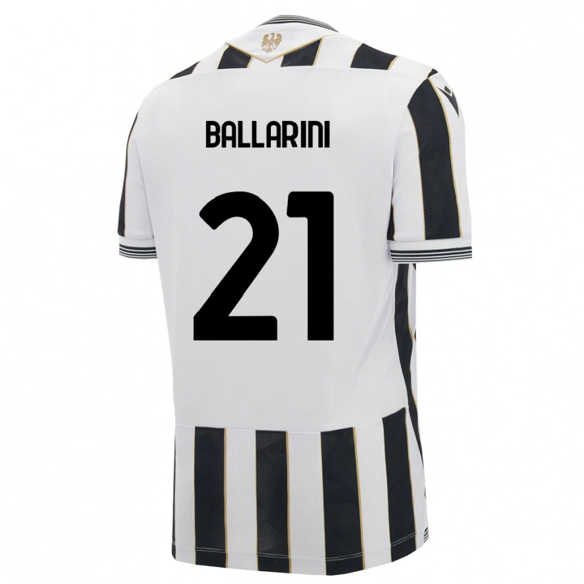 Danxen Criança Camisola Marco Ballarini #21 Preto Branco Rosa Principal 2026/27 Camisa