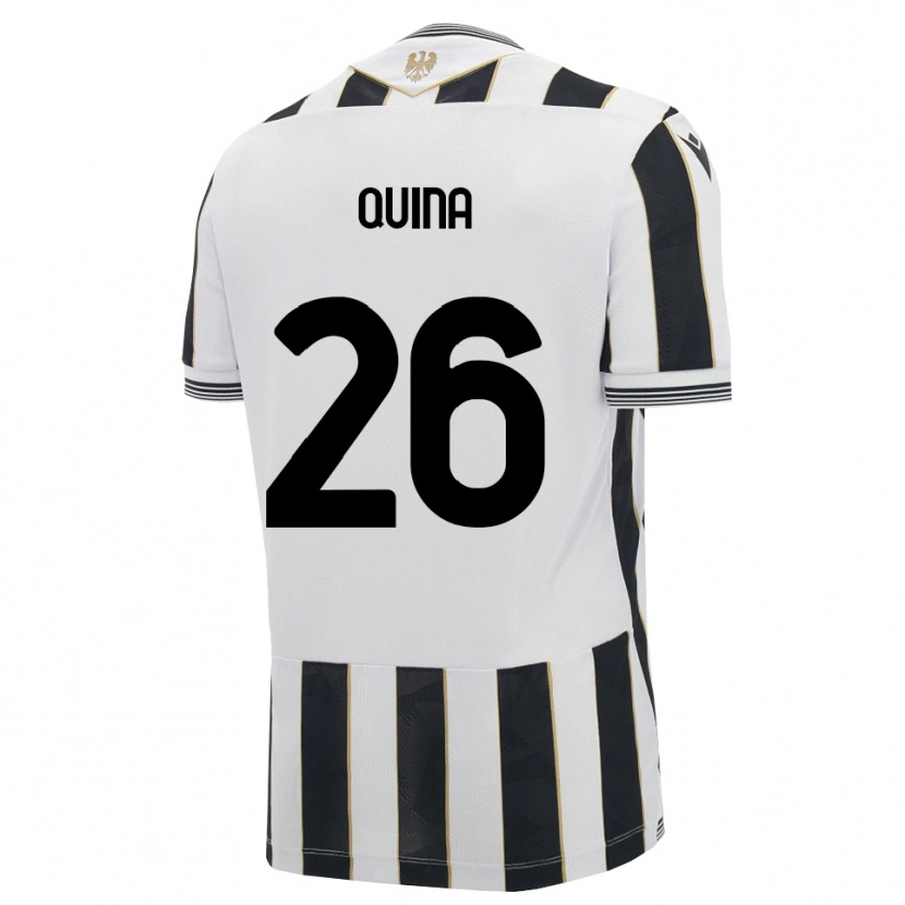 Danxen Criança Camisola Domingos Quina #26 Preto Branco Rosa Principal 2026/27 Camisa