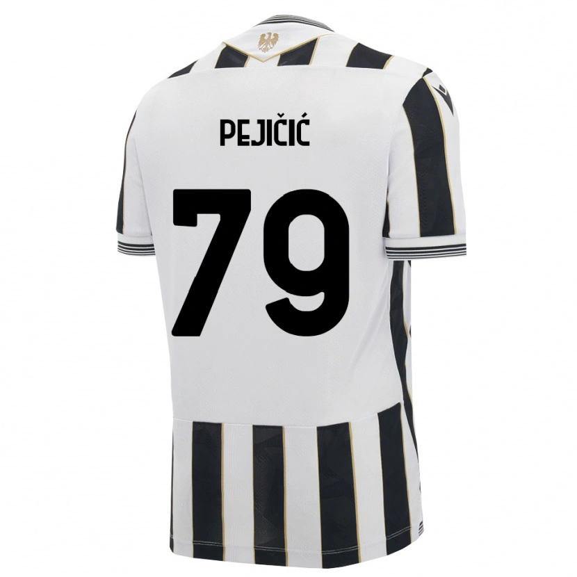 Danxen Criança Camisola David Pejičić #79 Preto Branco Rosa Principal 2026/27 Camisa