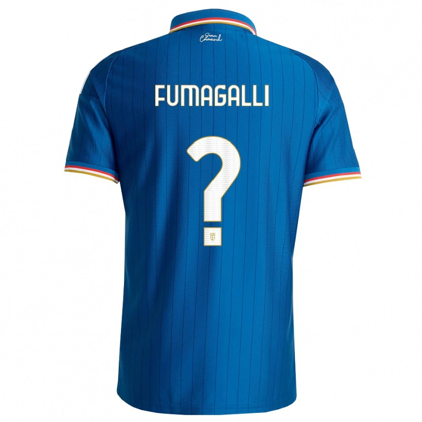 Danxen Criança Camisola Tommaso Fumagalli #0 Azul Branco Vermelho Principal 2026/27 Camisa