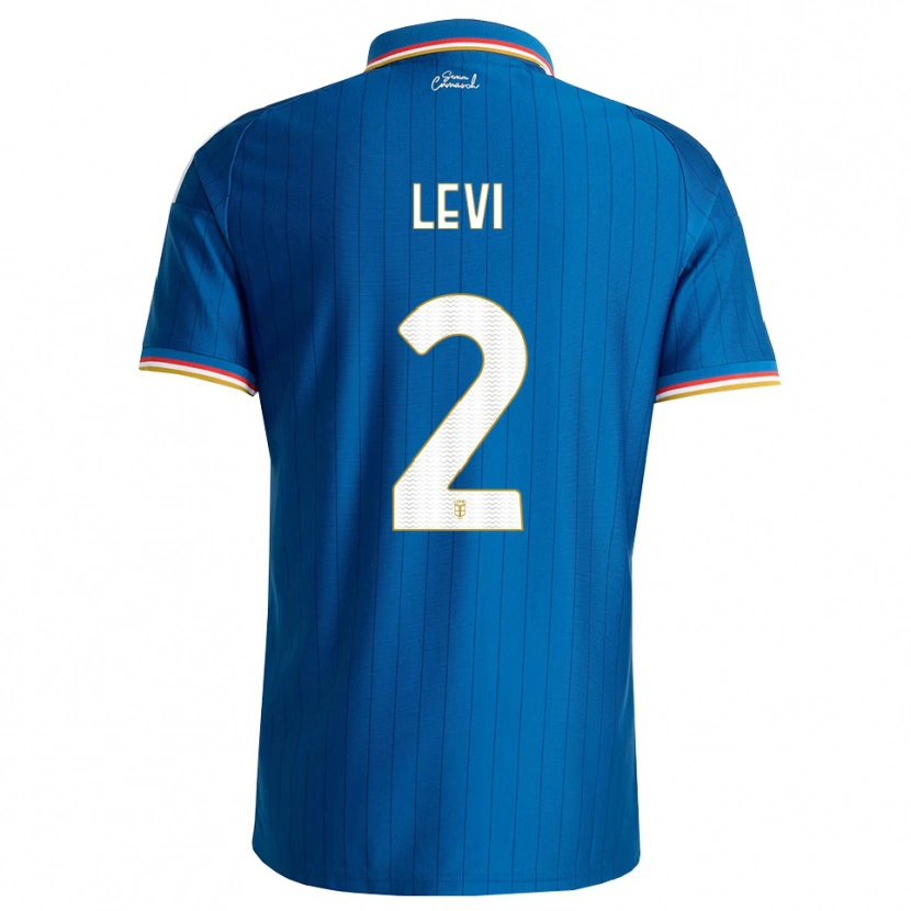 Danxen Criança Camisola Levente Bősze #2 Azul Branco Vermelho Principal 2026/27 Camisa