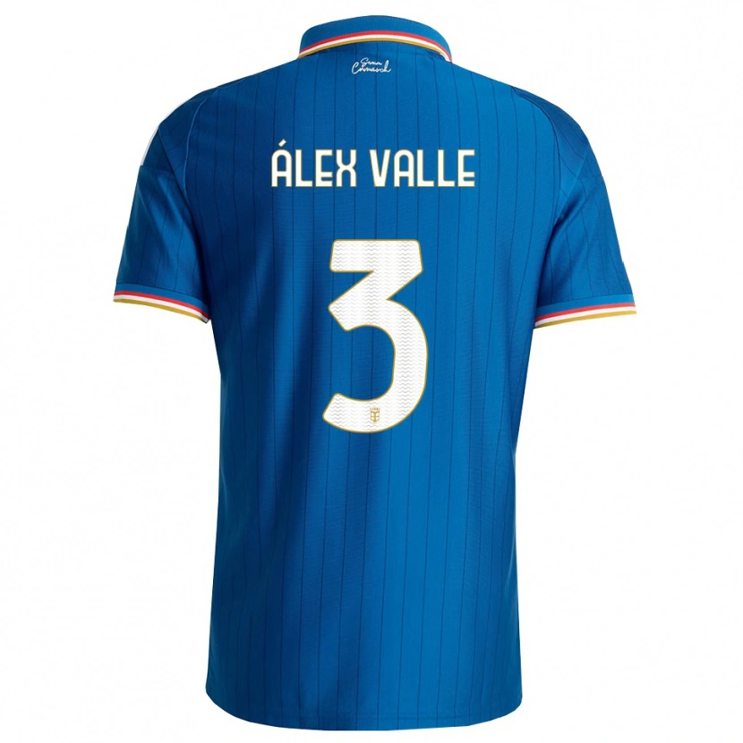 Danxen Criança Camisola Álex Valle #3 Azul Branco Vermelho Principal 2026/27 Camisa