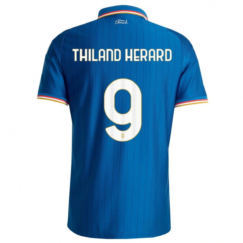 Danxen Criança Camisola Robin Thiland-Herard #9 Azul Branco Vermelho Principal 2026/27 Camisa