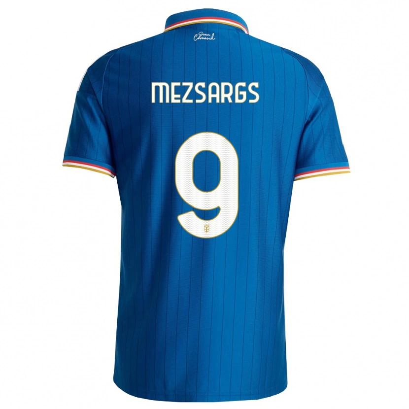 Danxen Criança Camisola Kristians Mezsargs #9 Azul Branco Vermelho Principal 2026/27 Camisa
