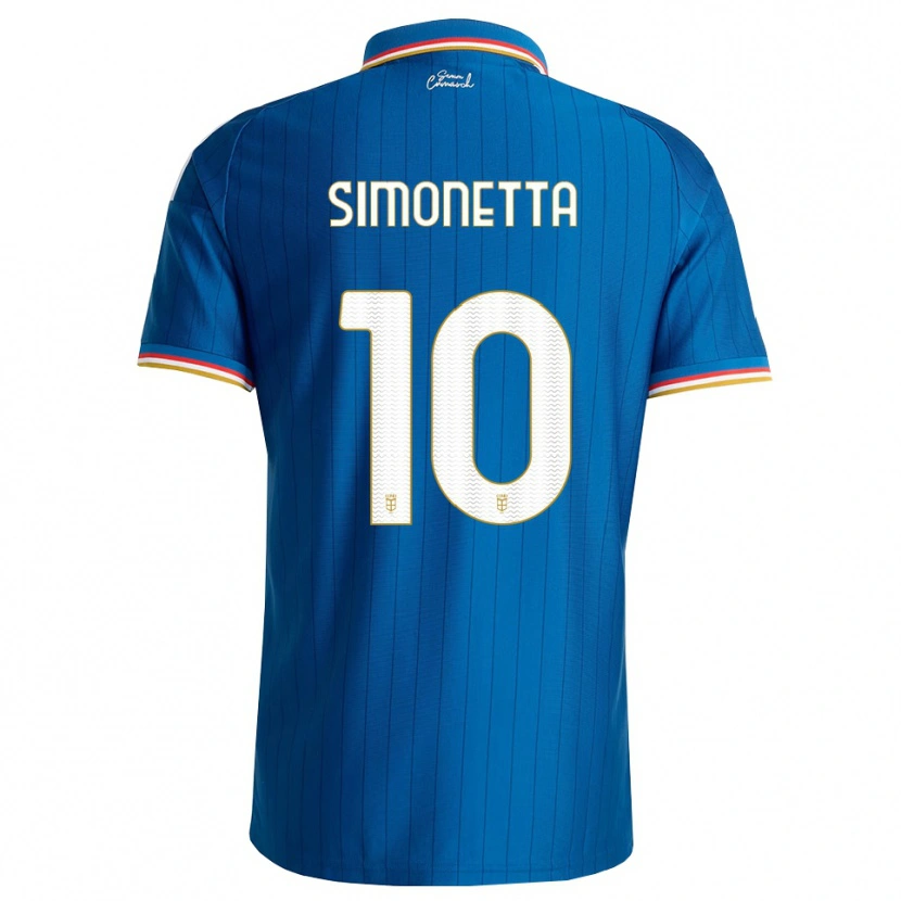 Danxen Criança Camisola Jacopo Simonetta #10 Azul Branco Vermelho Principal 2026/27 Camisa