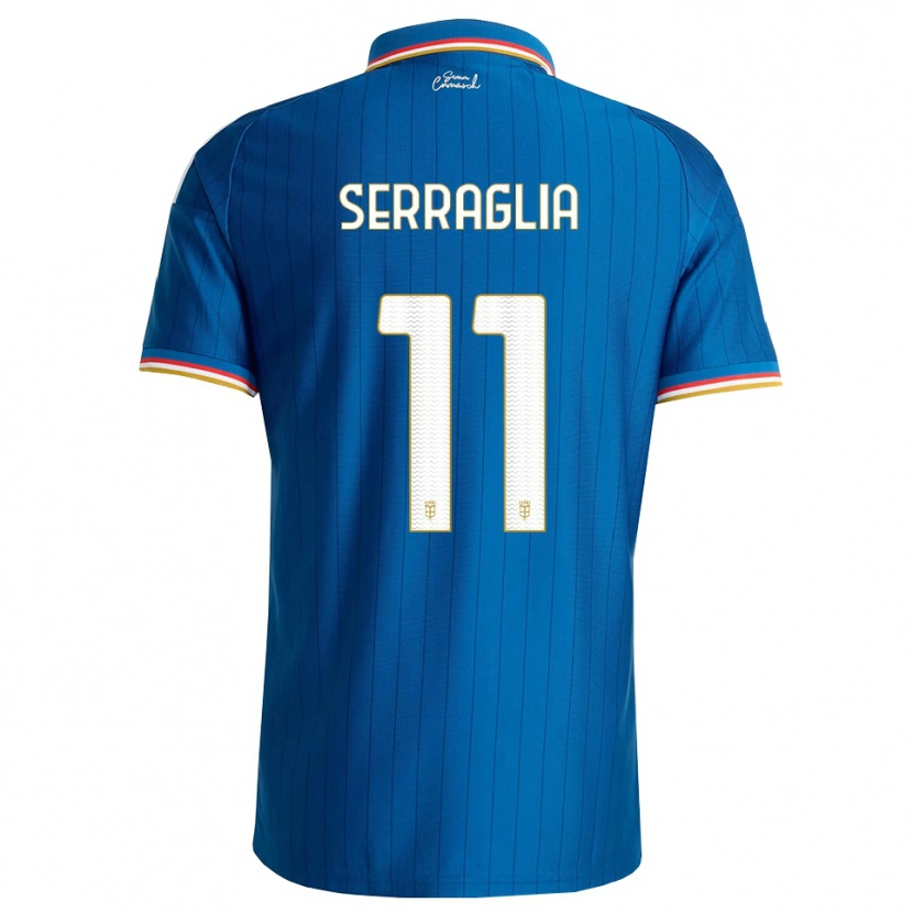 Danxen Criança Camisola Lucas Serraglia #11 Azul Branco Vermelho Principal 2026/27 Camisa