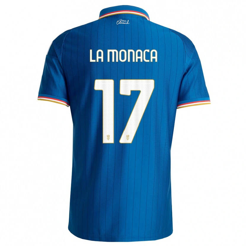 Danxen Criança Camisola Michael La Monaca #17 Azul Branco Vermelho Principal 2026/27 Camisa