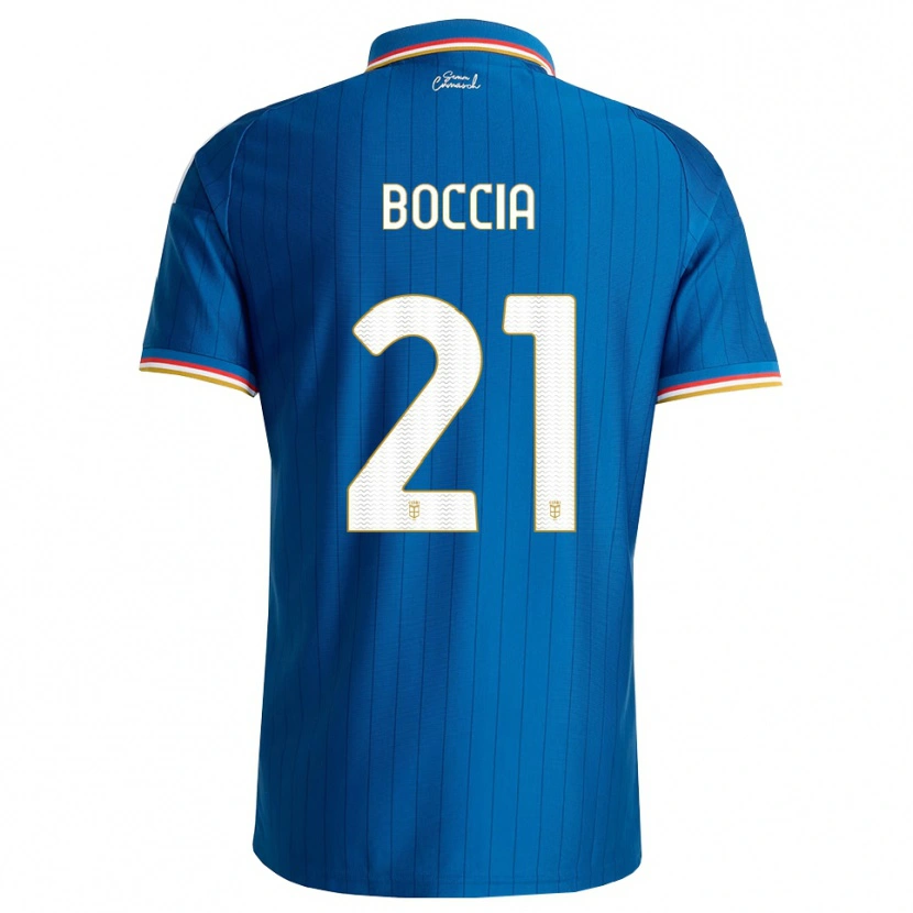 Danxen Criança Camisola Thomas Boccia #21 Azul Branco Vermelho Principal 2026/27 Camisa