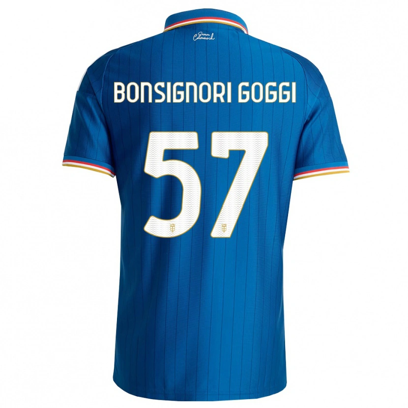 Danxen Criança Camisola Lorenzo Bonsignori #57 Azul Branco Vermelho Principal 2026/27 Camisa