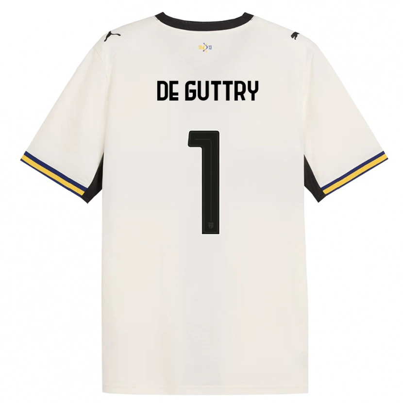 Danxen Criança Camisola Elia De Guttry #1 Off-White Preto Amarelo Principal 2026/27 Camisa