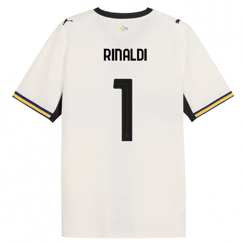 Danxen Criança Camisola Filippo Rinaldi #1 Off-White Preto Amarelo Principal 2026/27 Camisa