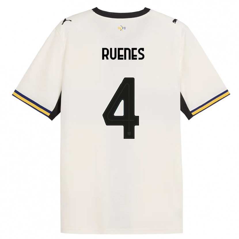 Danxen Criança Camisola Roger Ruenes #4 Off-White Preto Amarelo Principal 2026/27 Camisa