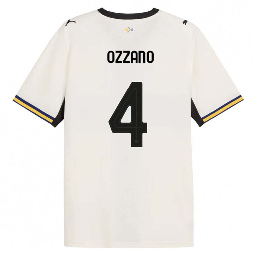 Danxen Criança Camisola Roberto Ozzano #4 Off-White Preto Amarelo Principal 2026/27 Camisa