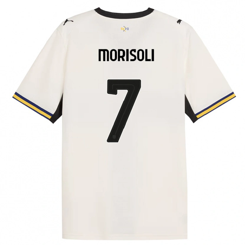 Danxen Criança Camisola Gabriel Morisoli #7 Off-White Preto Amarelo Principal 2026/27 Camisa
