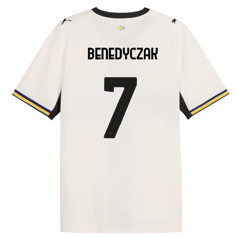 Danxen Criança Camisola Adrian Benedyczak #7 Off-White Preto Amarelo Principal 2026/27 Camisa