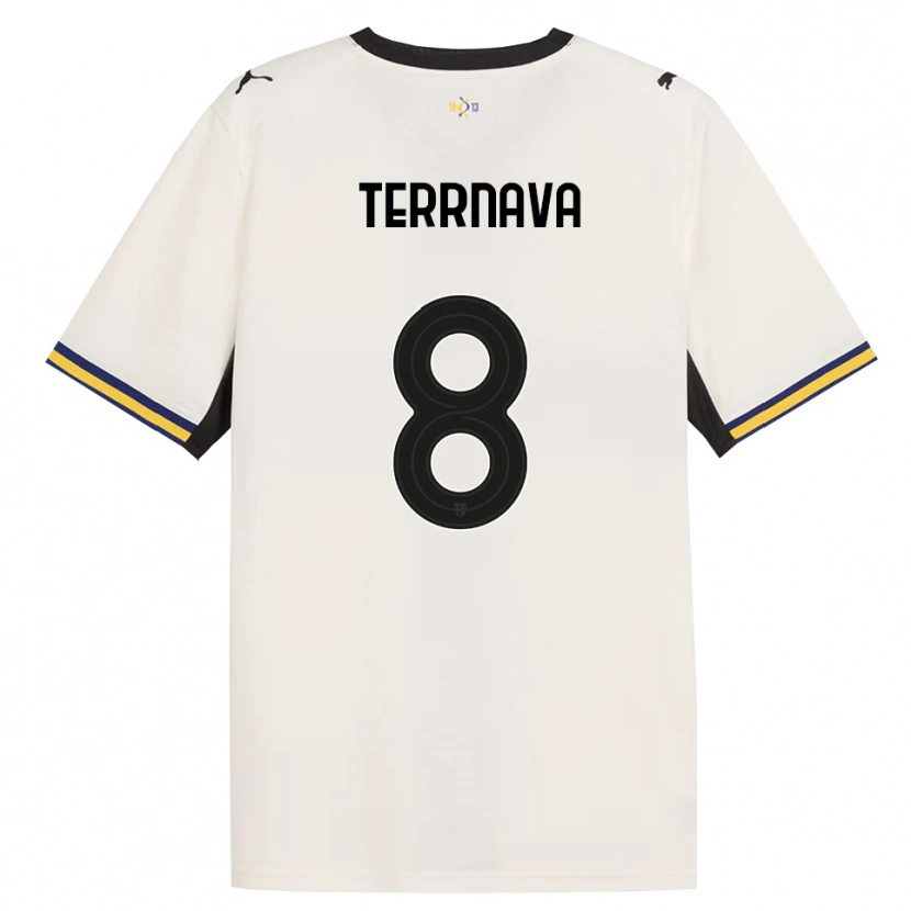Danxen Criança Camisola Dren Terrnava #8 Off-White Preto Amarelo Principal 2026/27 Camisa
