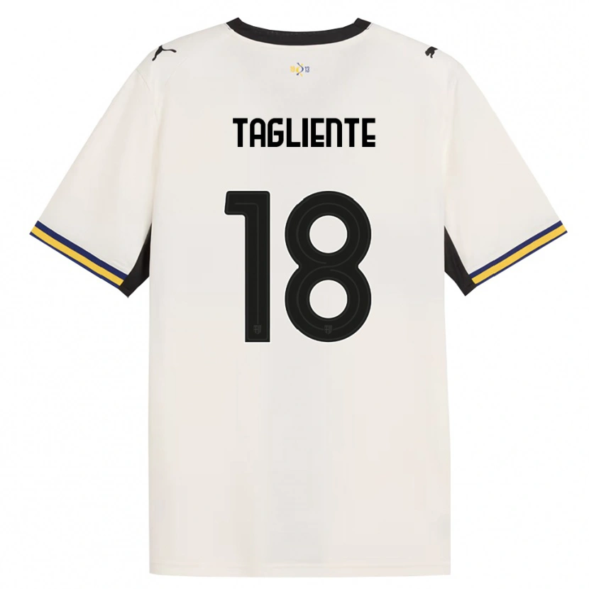 Danxen Criança Camisola Anthony Tagliente #18 Off-White Preto Amarelo Principal 2026/27 Camisa