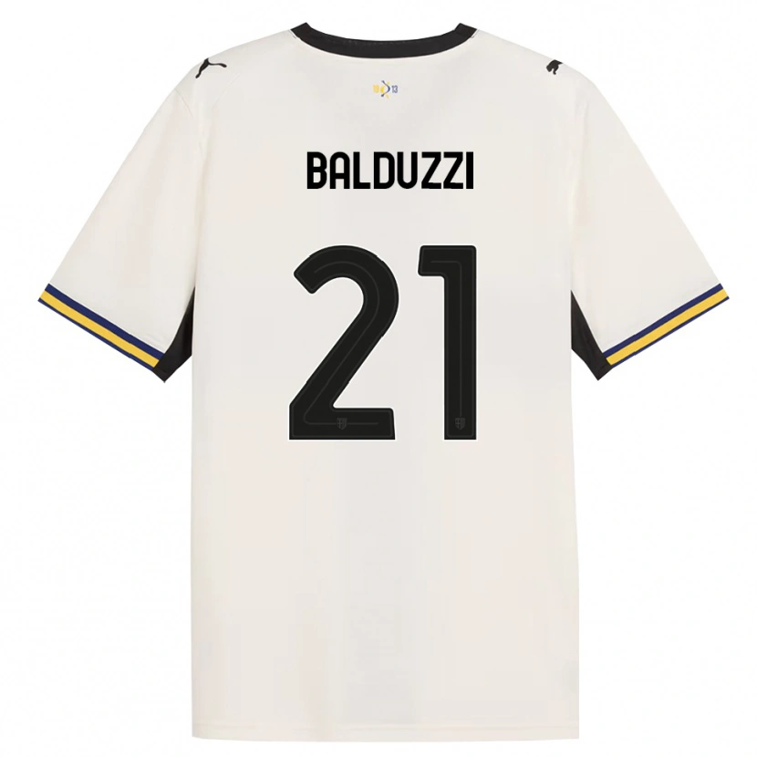 Danxen Criança Camisola Davide Balduzzi #21 Off-White Preto Amarelo Principal 2026/27 Camisa