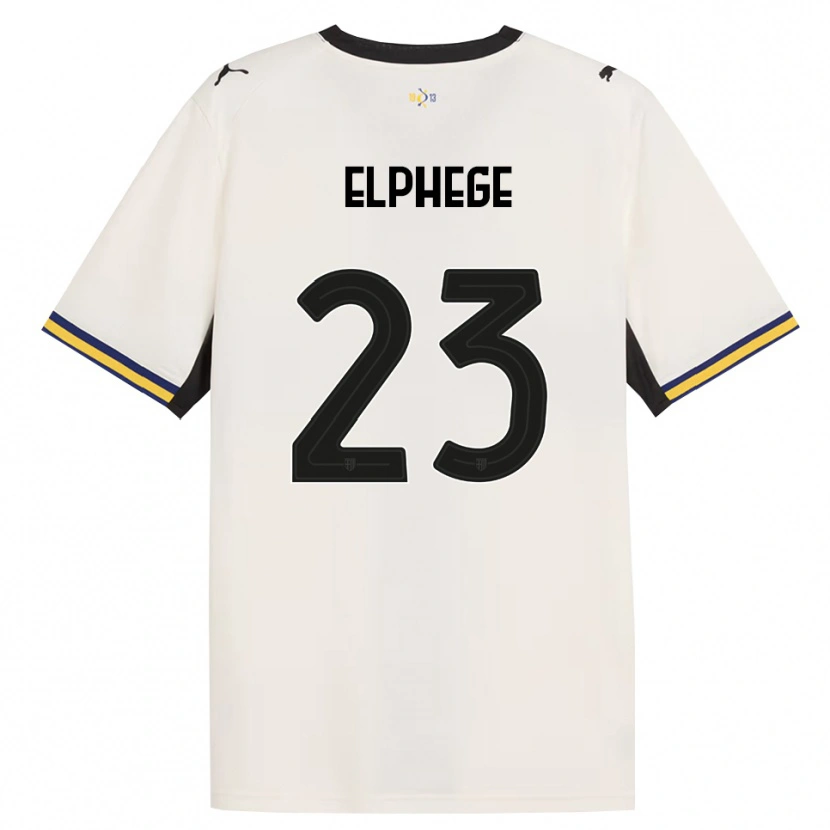 Danxen Criança Camisola Nesta Elphege #23 Off-White Preto Amarelo Principal 2026/27 Camisa