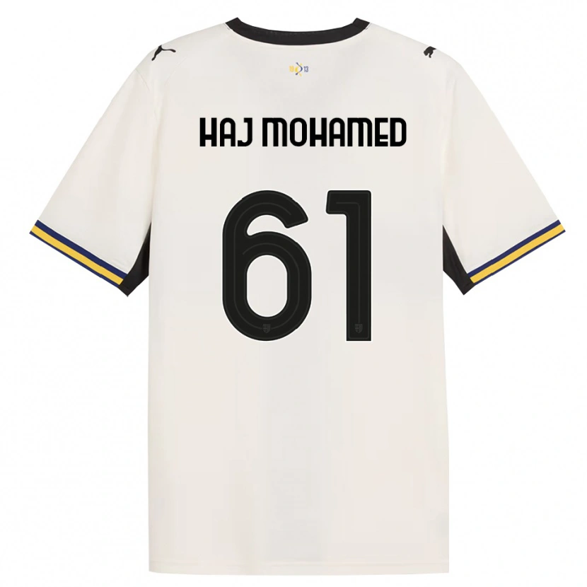 Danxen Criança Camisola Anas Haj Mohamed #61 Off-White Preto Amarelo Principal 2026/27 Camisa