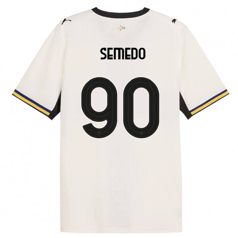 Danxen Criança Camisola Afonso Semedo #90 Off-White Preto Amarelo Principal 2026/27 Camisa