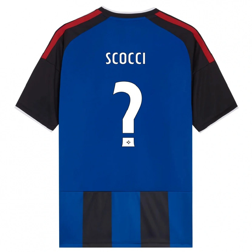 Danxen Criança Camisola Nicholas Scocci #0 Azul Preto Branco Vermelho Principal 2026/27 Camisa