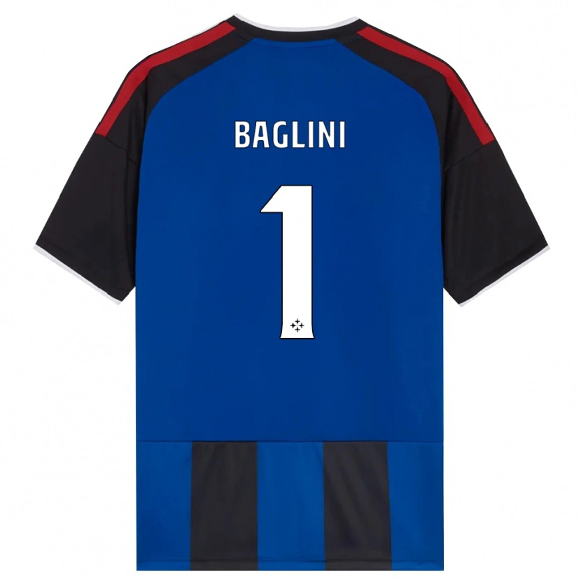 Danxen Criança Camisola Giacomo Baglini #1 Azul Preto Branco Vermelho Principal 2026/27 Camisa