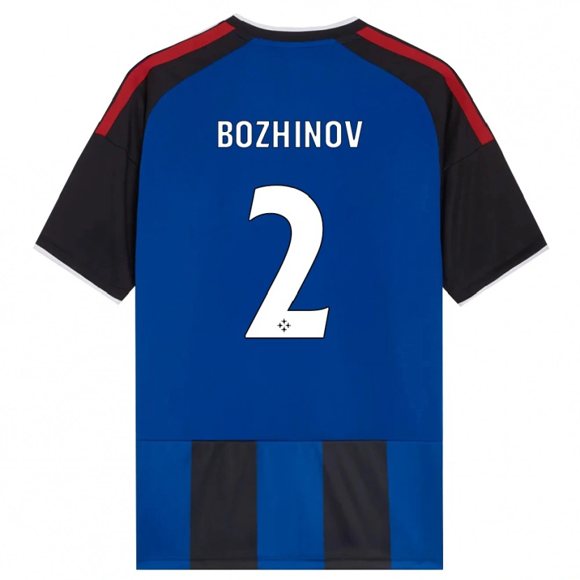 Danxen Criança Camisola Rosen Bozhinov #2 Azul Preto Branco Vermelho Principal 2026/27 Camisa